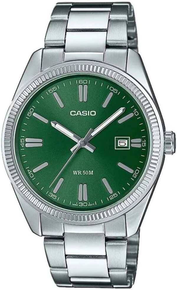Casio Montre Quartz Unisexe 39.00mm avec Cadran Vert ...