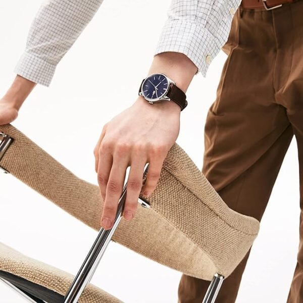 Lacoste Montre Analogique à Quartz pour homme avec Bracelet en cuir Marron - 2011046 – Image 4