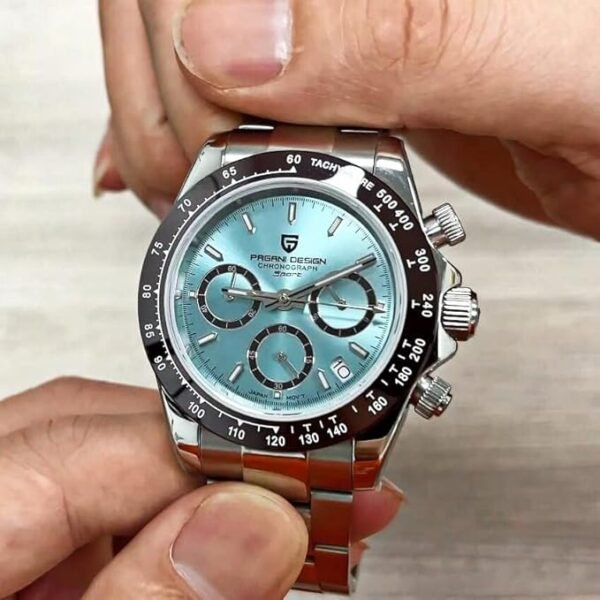 Pagani Design 1644 Montre chronographe Classique pour Homme Mouvement Japonais VK63... – Image 3