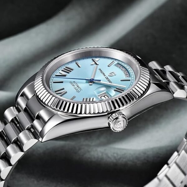 PAGANI DESIGN 2024 Montre Homme 20 Bar Montre de plongée Homme NH35A Montre Automatique Montre mécanique 38mm Saphir C3 Horloge Lumineuse C8207 – Image 4