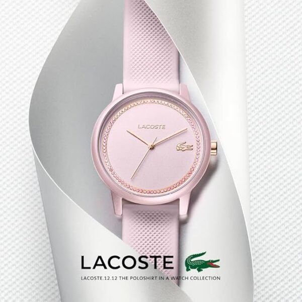 Lacoste.12.12 GO Montre Analogique à Quartz pour Femme avec Bracelets en Silicone – Image 4