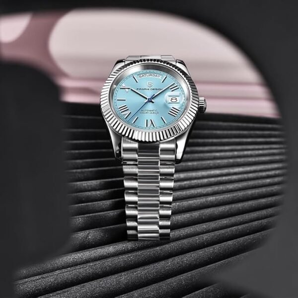 PAGANI DESIGN 2024 Montre Homme 20 Bar Montre de plongée Homme NH35A Montre Automatique Montre mécanique 38mm Saphir C3 Horloge Lumineuse C8207 – Image 3