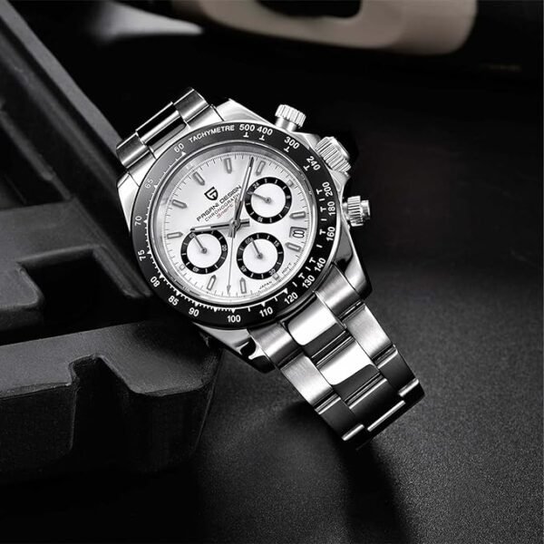 Pagani Design 1644 Montre à Quartz pour Hommes Montre Multifonction Chronographe... – Image 3