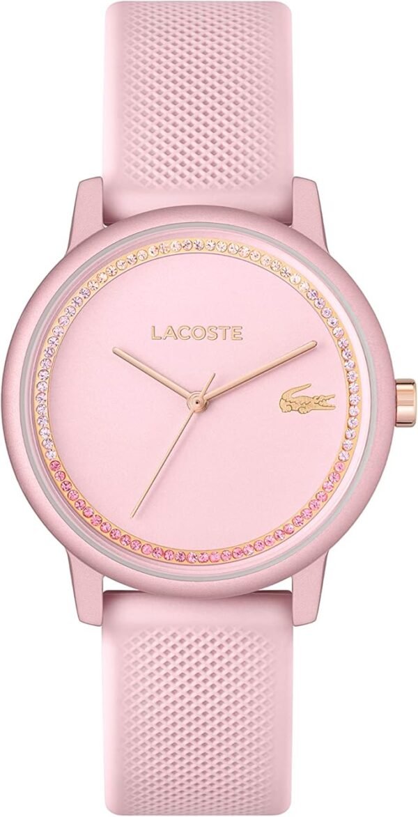 Lacoste.12.12 GO Montre Analogique à Quartz pour Femme avec Bracelets en Silicone