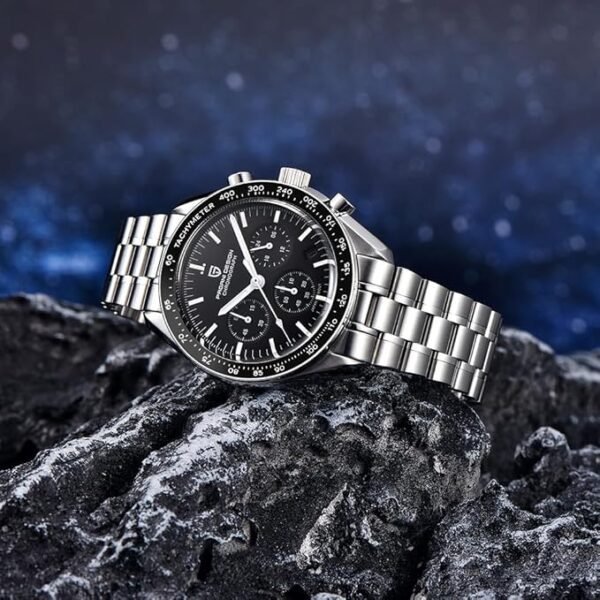 Pagani Design 1701 Montre chronographe Professionnelle pour Homme Mouvement à Quartz Japonais VK63 Lune en Acier Inoxydable 100 m Étanche Montre de Sport décontracté Date – Image 2